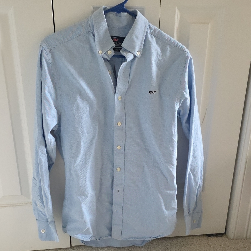 Vineyard Vines Men's SMALL Light Blue Casual Shirt